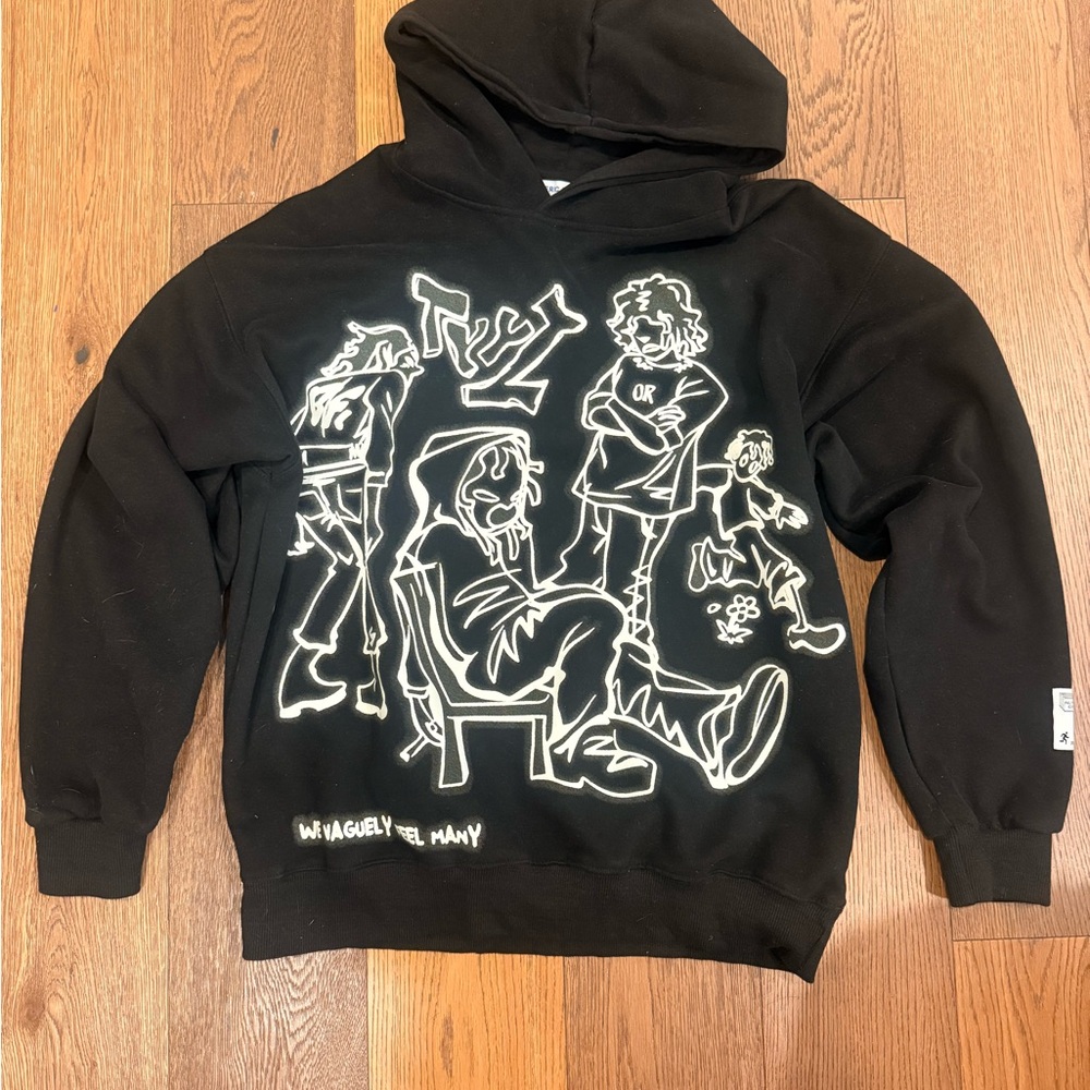 Aelfric Eden Black Graphic Hoodie
